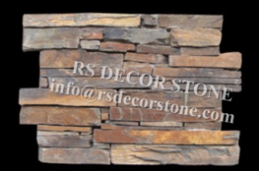 Rusty Slate Stacked Stone(With Cement And Mesh)