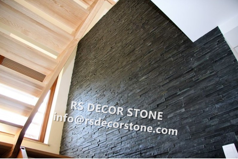 Deep Black Limestone Natural Stone Panel