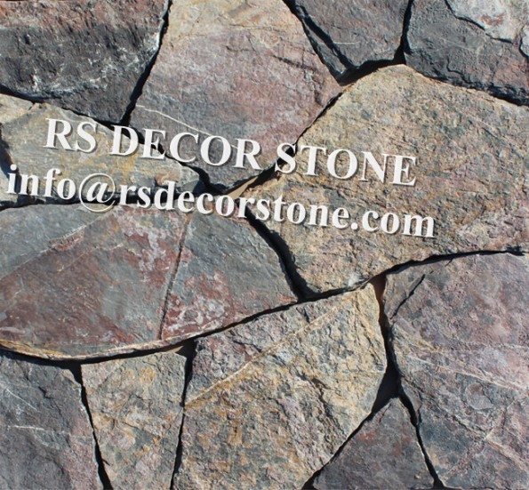 Brilliant Multicolor Limestone Mosaic Stone Veneer
