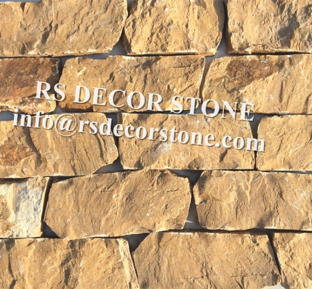 Deep Yellow Limestone Ledgestone