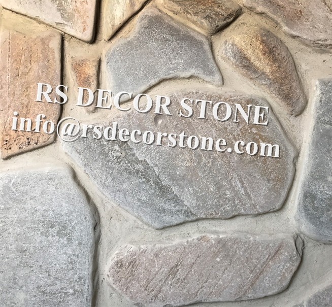 Golden Quartzite Mosaic(Tumbled)Thin Stone Veneer 