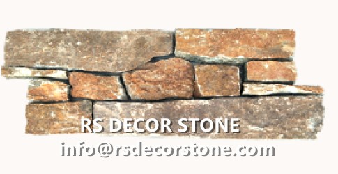 Rusty Quartz Ledgestone(Metal Mesh Backing)