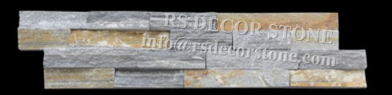 Blue Quartzite Stacked Stone Panel