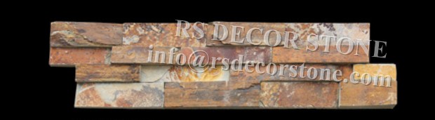 Rusty Slate Stacked Stone Panel