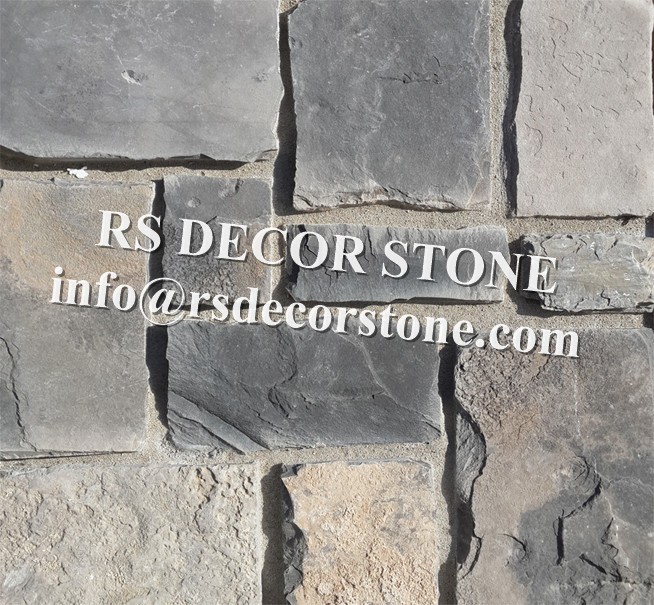 Charcoal Gray Limestone Castle Stone Veneer
