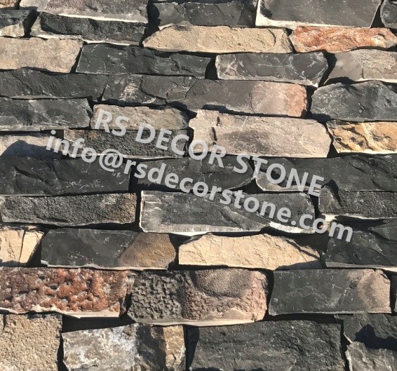 Charcoal Gray Limestone Ledgestone