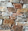 White And Red Limestone Ledgestone Thin Stone Veneer